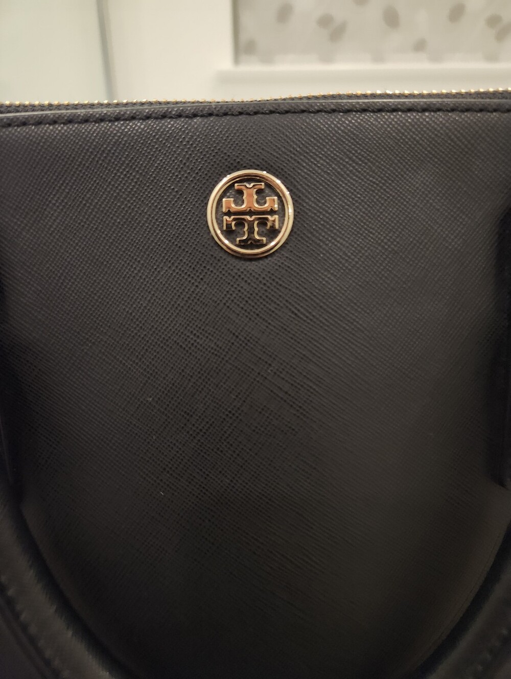 Tory Burch Black Leather Top-Handle Satchel - Picture 3 of 15